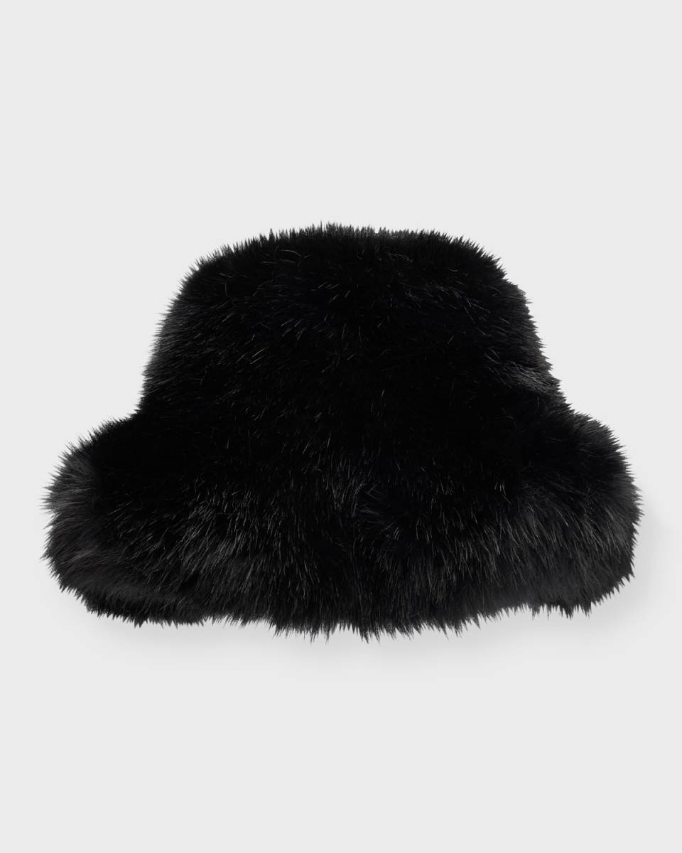 Faux Fox Fur Bucket Hat