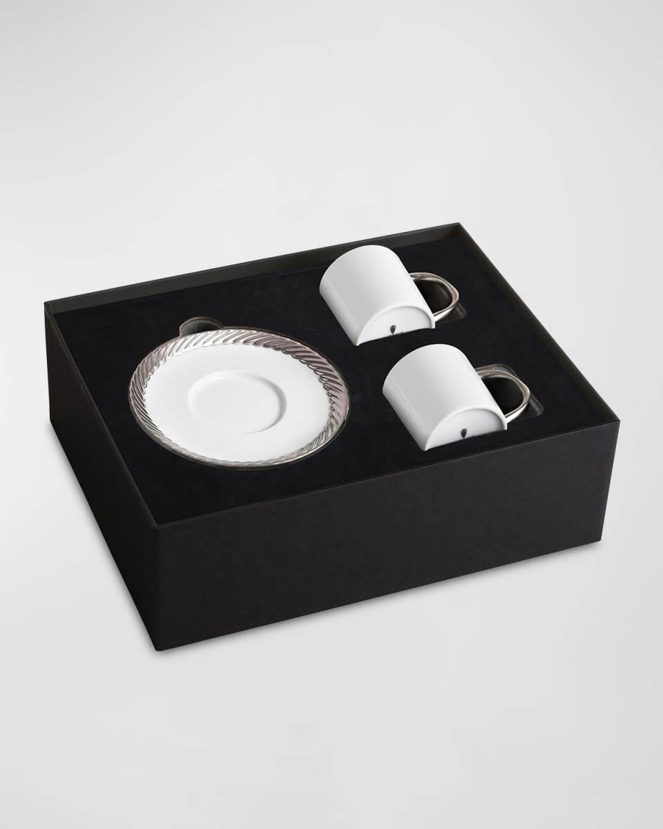 Corde 3-Piece Espresso Cup & Saucer Set