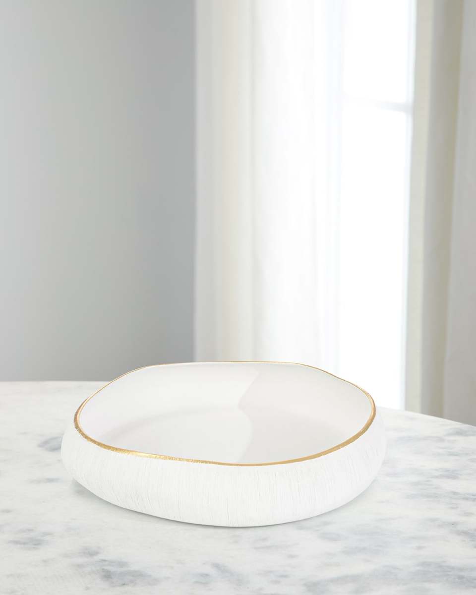 White Free-form Bowl II