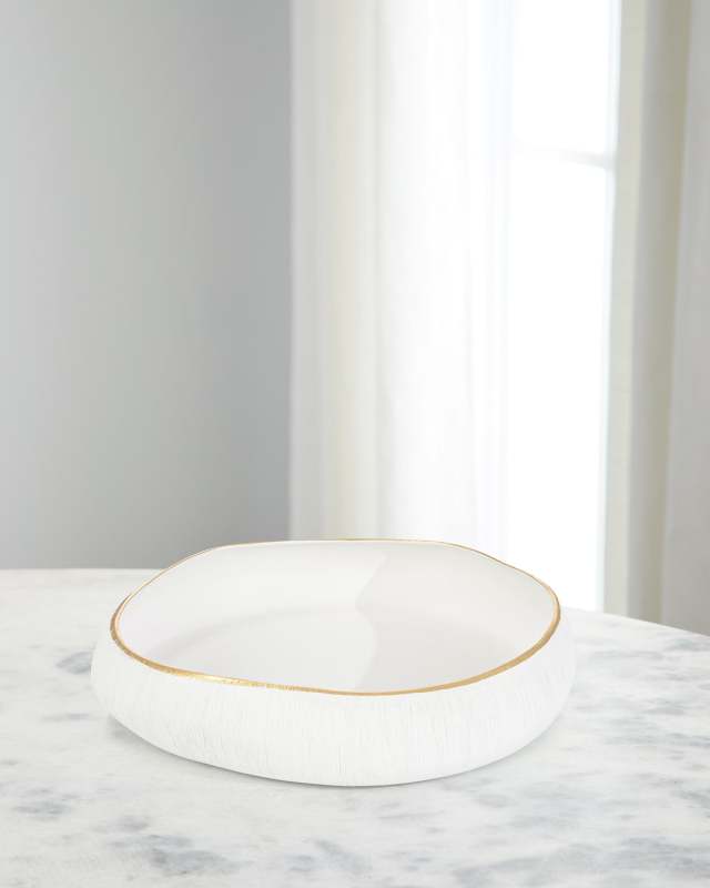 White Free-form Bowl II
