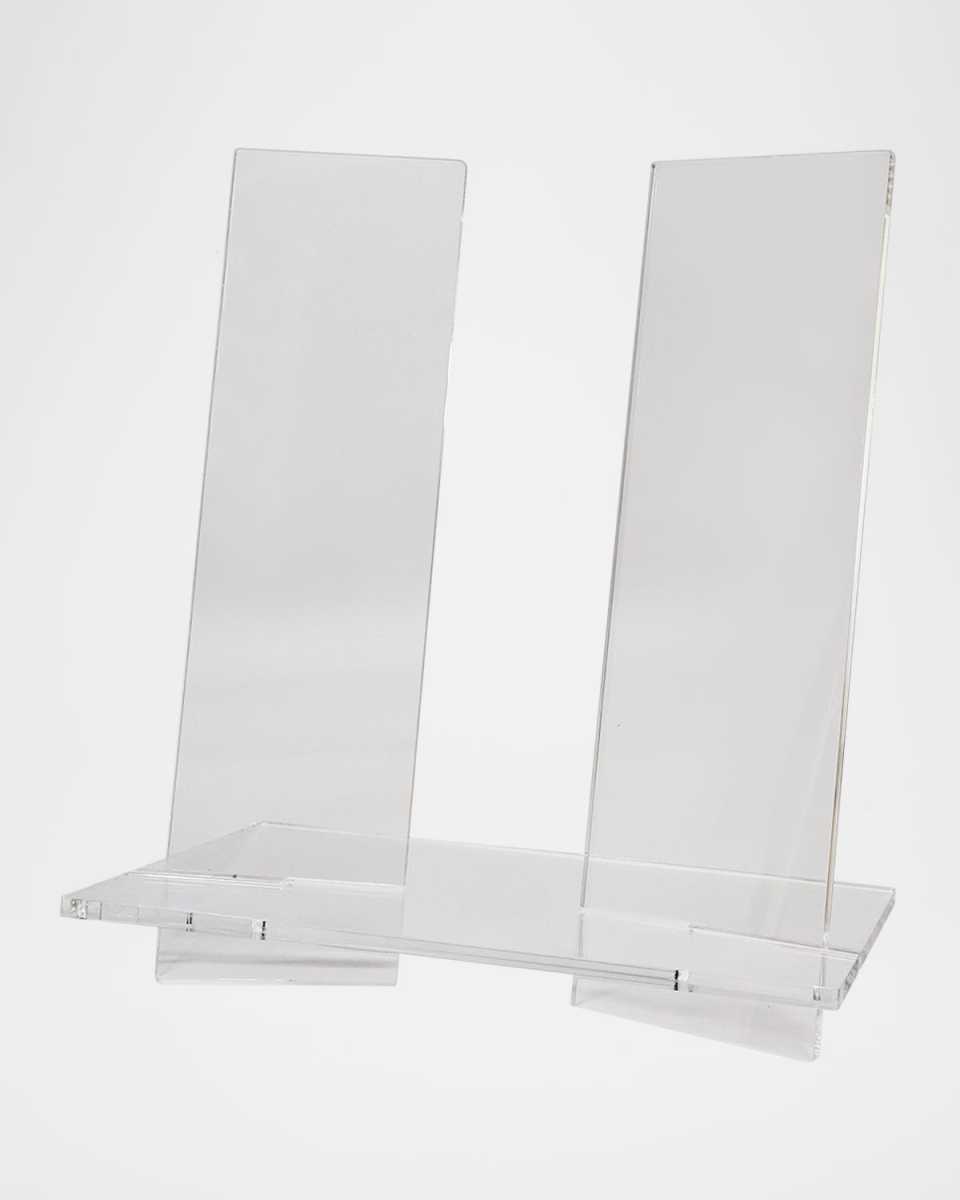 Clear Lucite Vertical Book Stand
