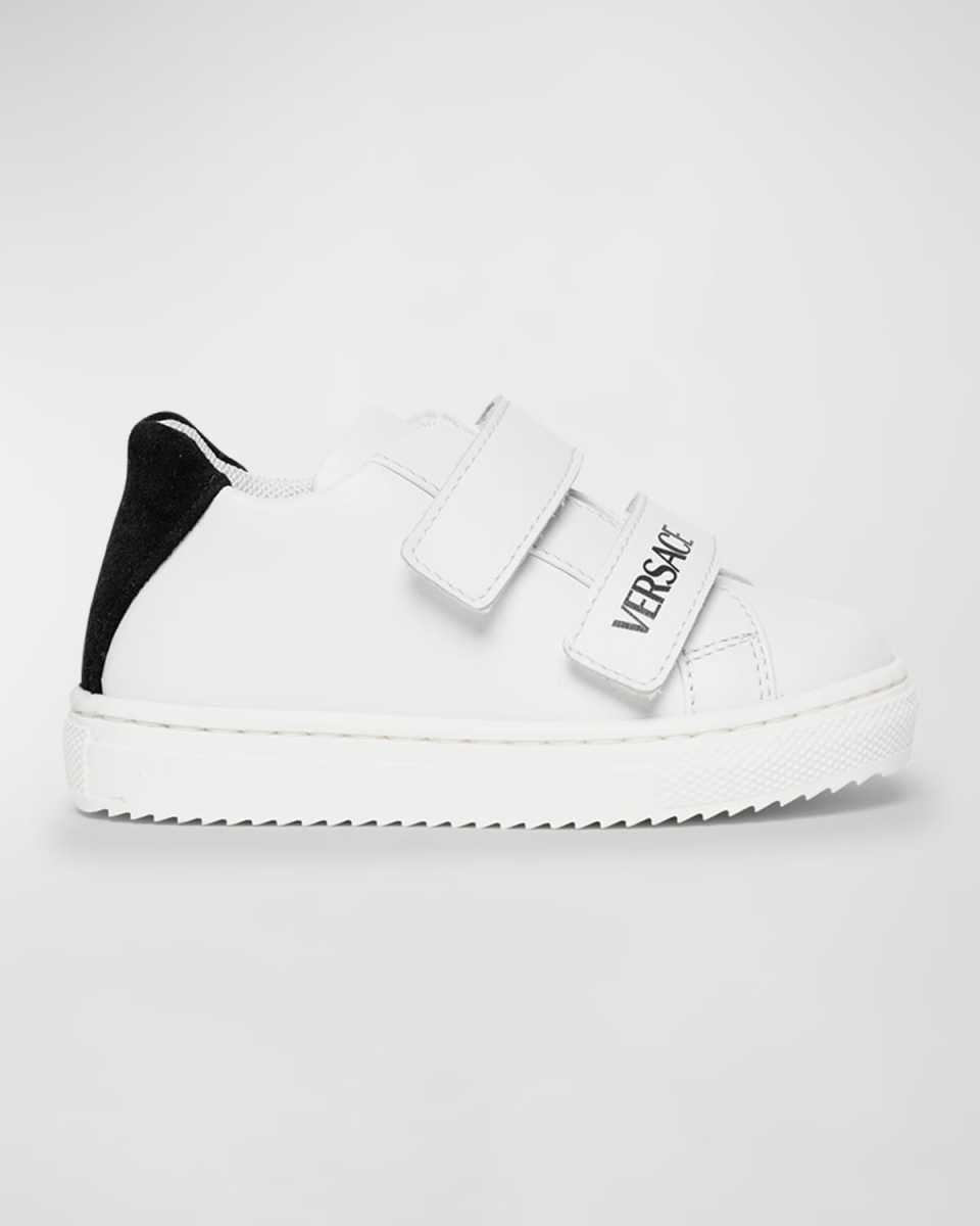 Boy's Grip Strap Calf Leather Sneakers, Baby/Toddlers
