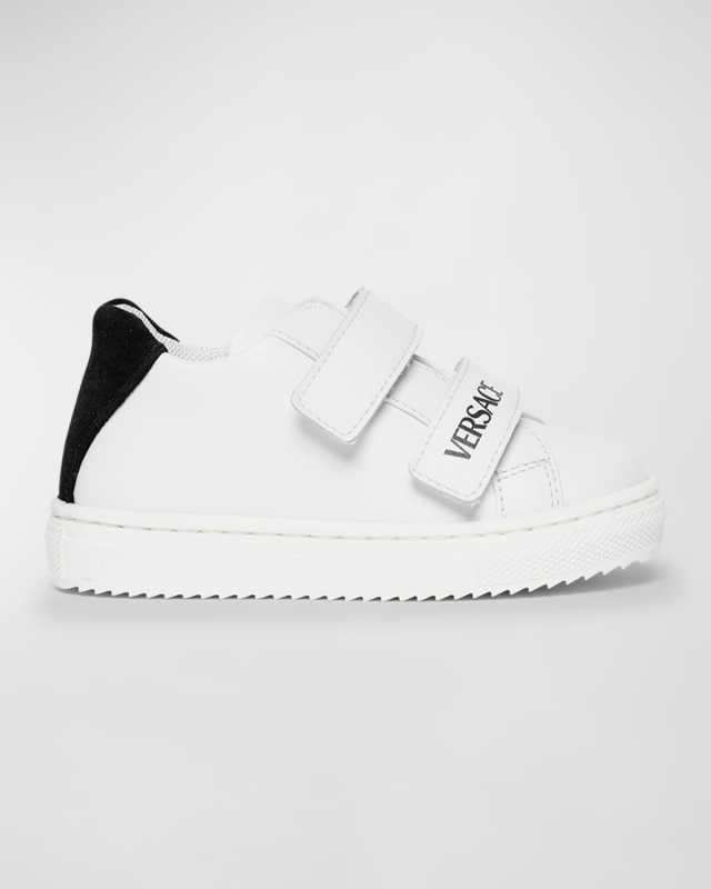 Boy's Grip Strap Calf Leather Sneakers, Baby/Toddlers