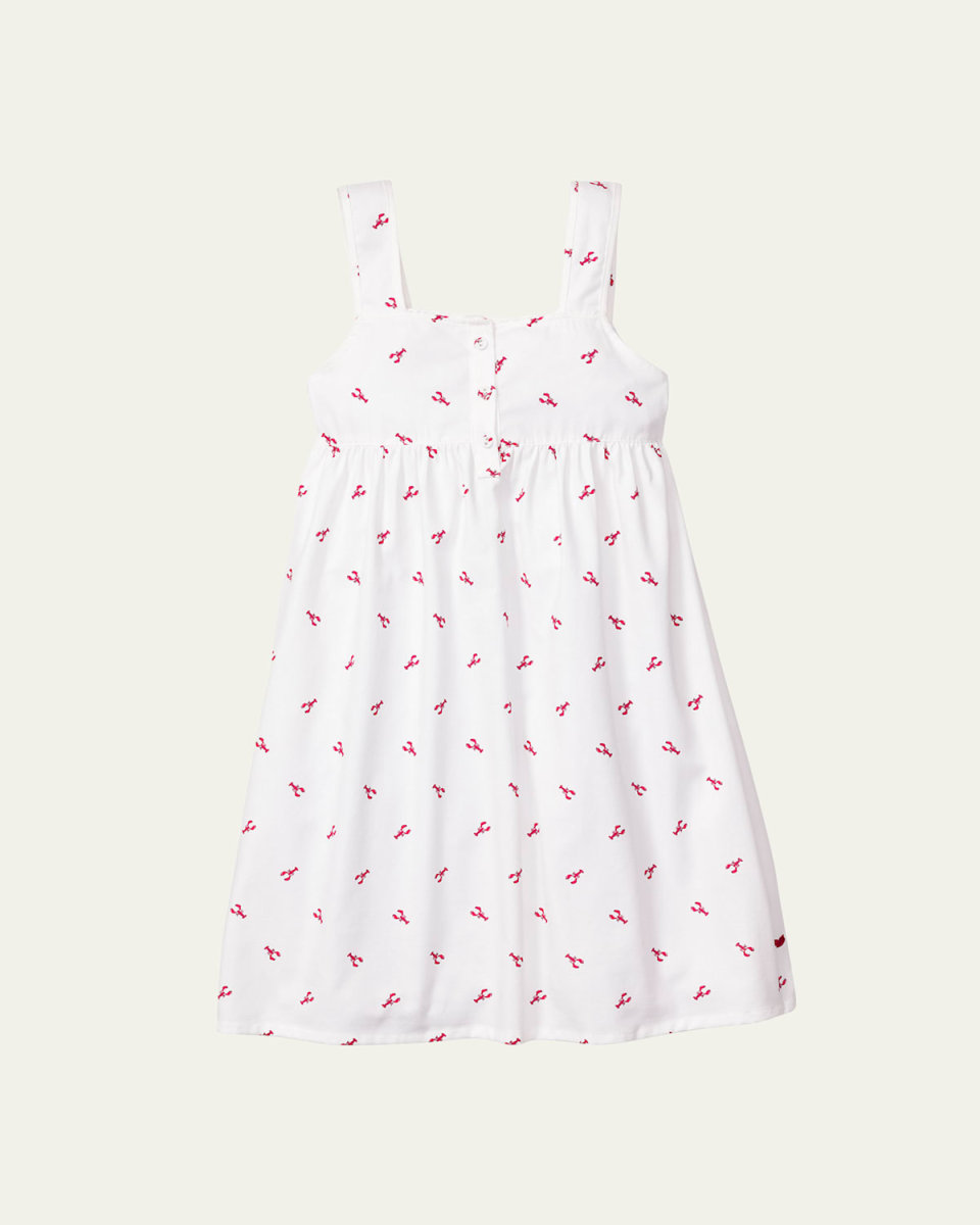 Girl's Charlotte Pleated Nightgown, Size 6M-12