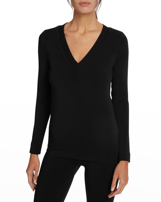 Aurora V-Neck Long-Sleeve Top