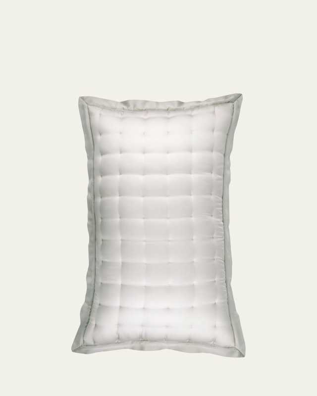 Puff Tencel King Sham, Gray