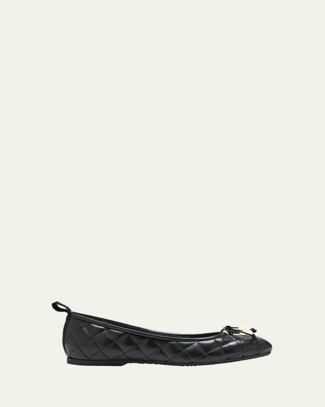 Jodie Quilted Bow Ballerina Flats