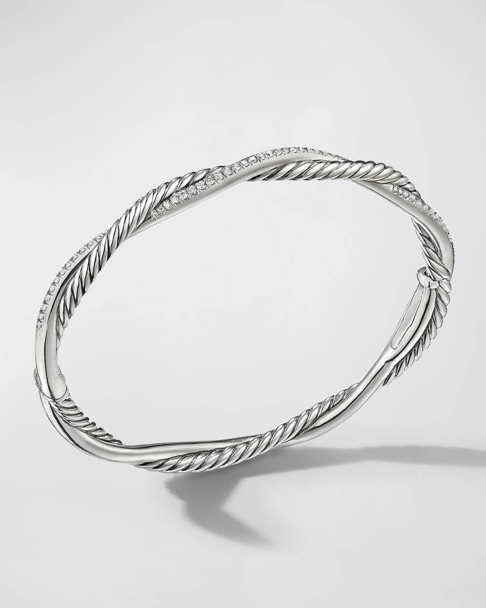 Petite Infinity Bracelet with Diamonds in Silver, 4
