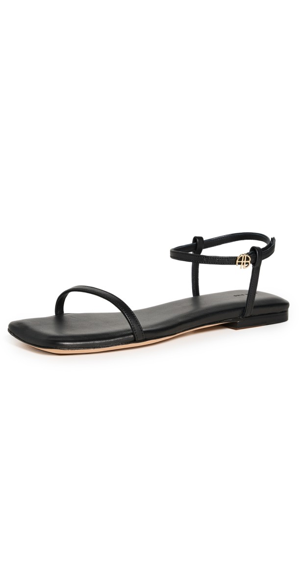 ANINE BING Invisible Flat Sandals Black
