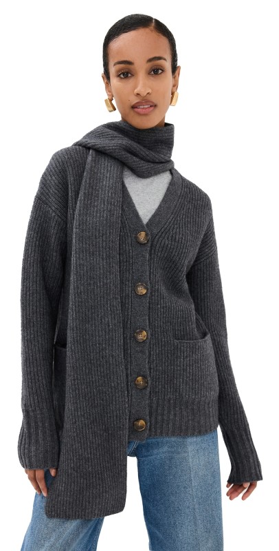 Veronica Beard Annalise Cardigan Charcoal