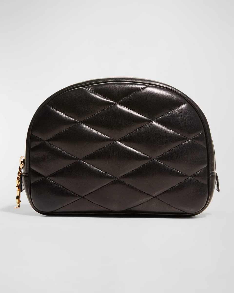 Lolita Quilted Lambskin Cosmetics Pouch Bag