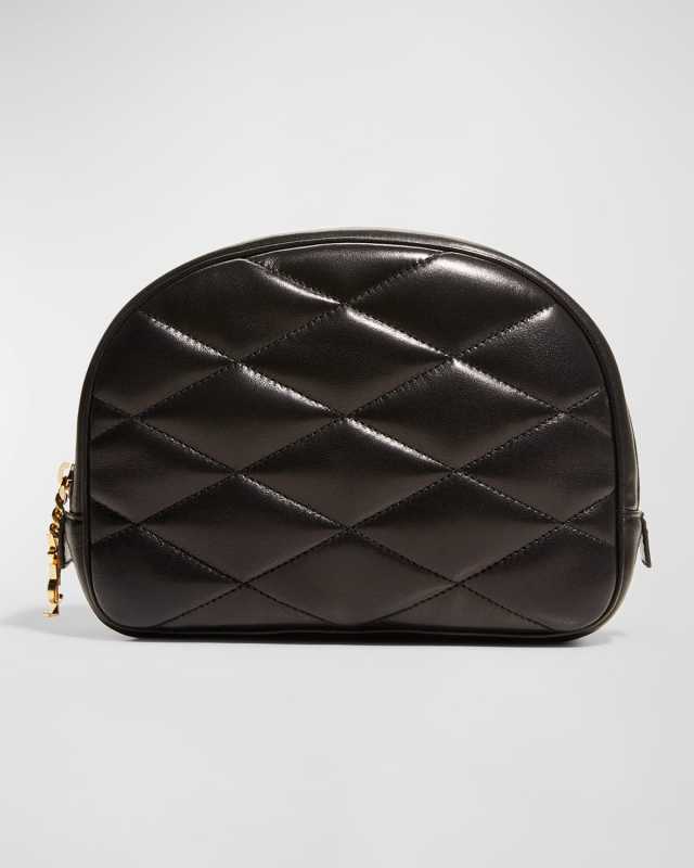 Lolita Quilted Lambskin Cosmetics Pouch Bag
