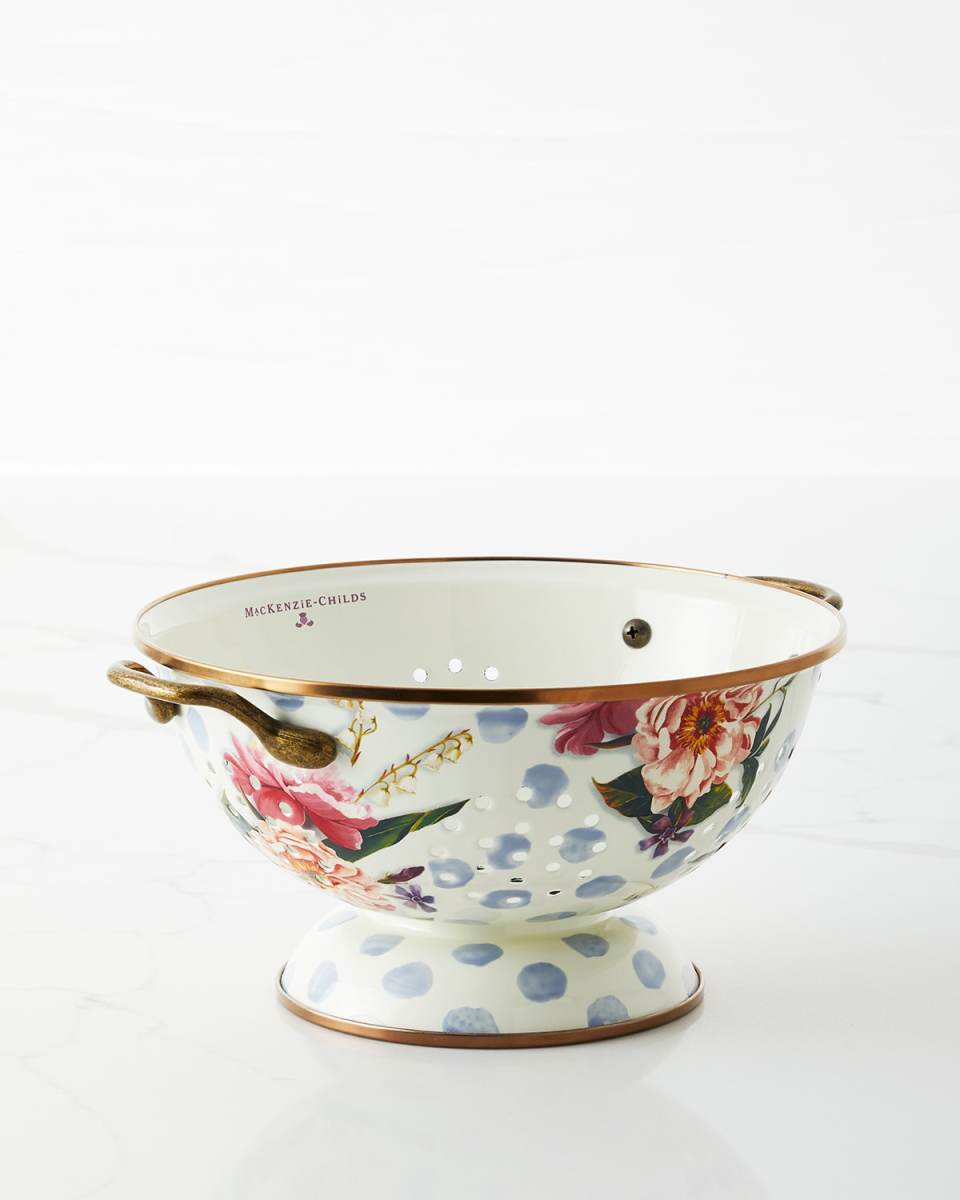Wildflowers Enamel Large Colander