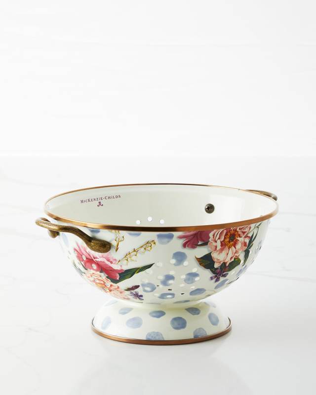 Wildflowers Enamel Large Colander