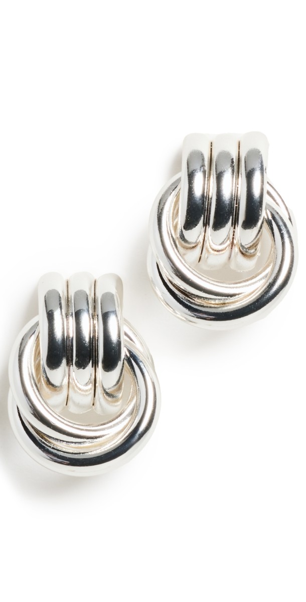 Heaven Mayhem Baby Knot Silver Earrings Silver