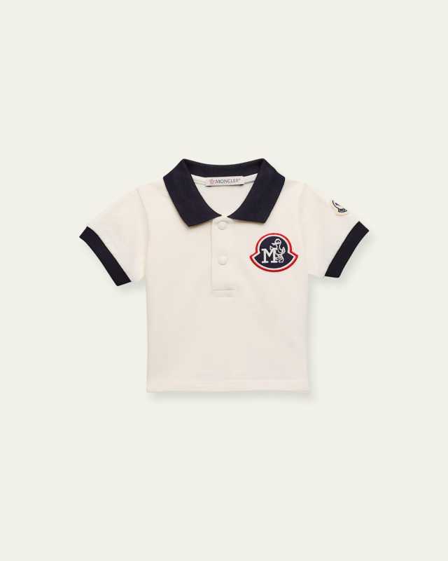 Boy's Logo Patch Short-Sleeve Polo Shirt, Size 3M-3