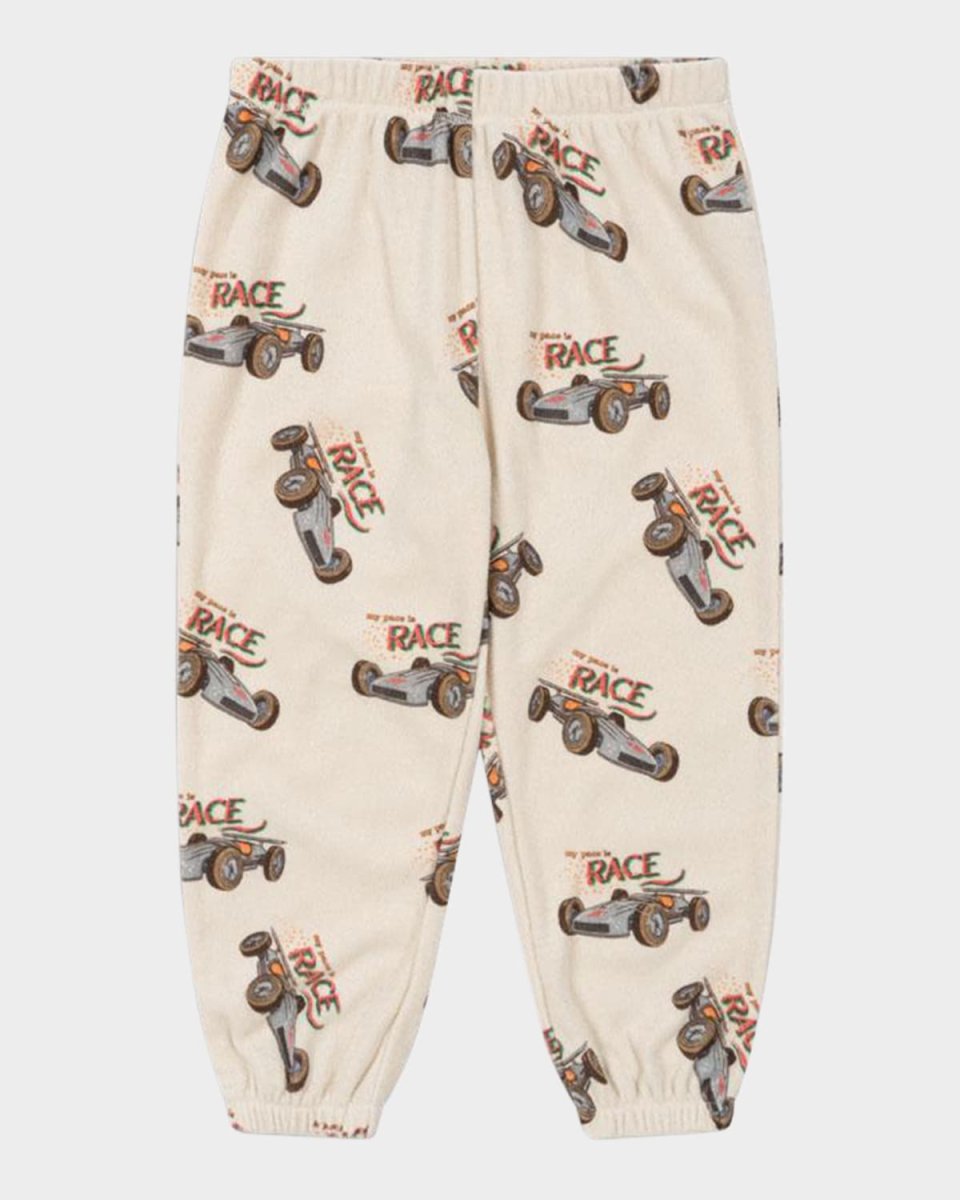 Boy's Race Car Graphic Sweat Pants, Size 6M-4
