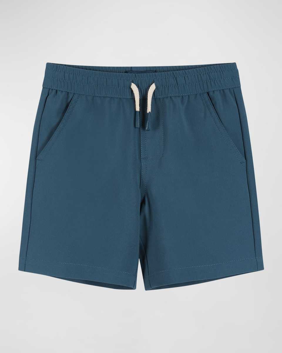 Boy's Solid Hybrid Shorts, Size 2T-8