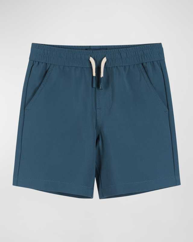 Boy's Solid Hybrid Shorts, Size 2T-8