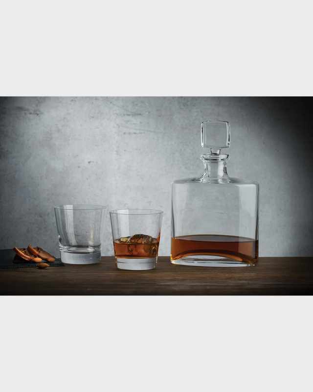 Square & Rocks V Gift Set - Whisky Bottle & 2 Tumblers Gift Set