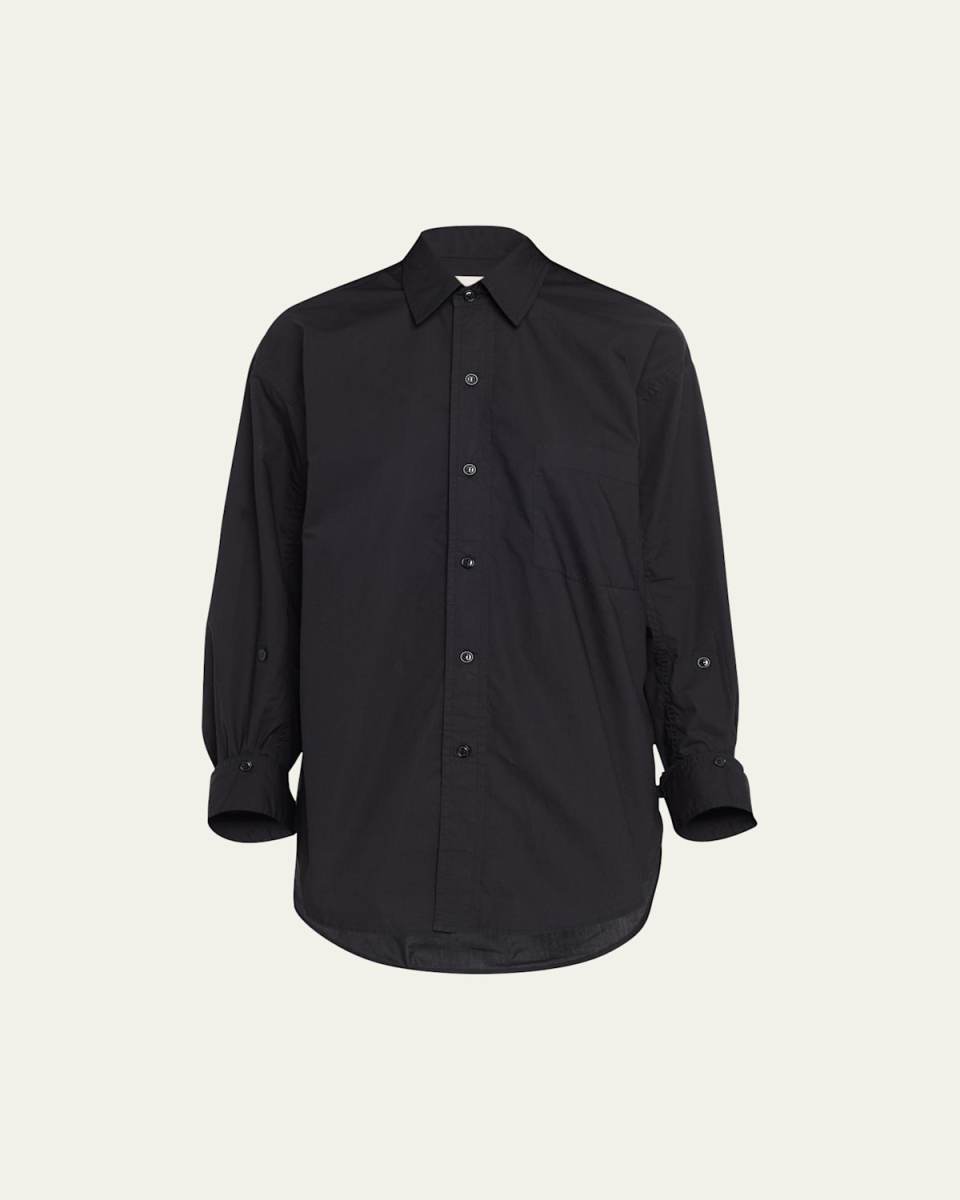 Kayla Oversized Button-Front Shirt