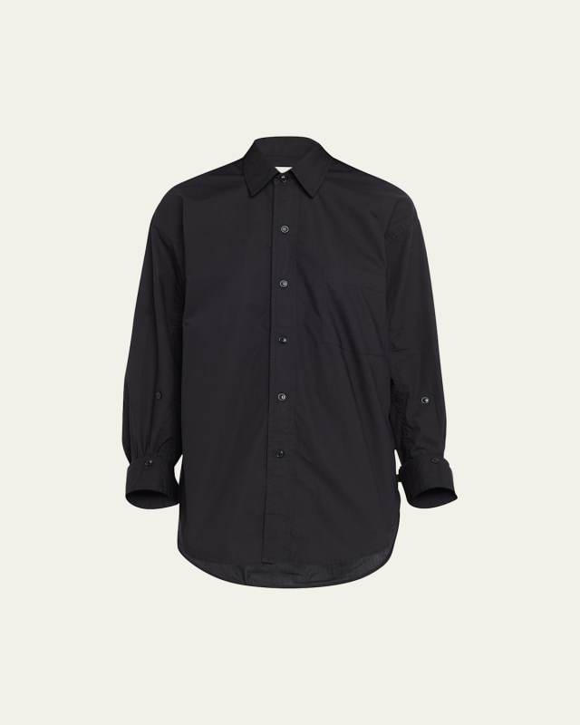 Kayla Oversized Button-Front Shirt