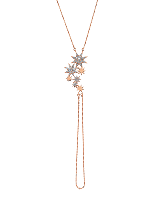 Venus Star 14k Diamond Hand Bracelet
