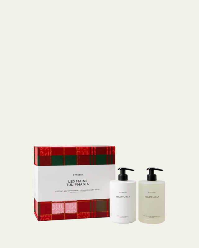 Les Mains Tulipmania Hand Wash and Hand Lotion Gift Set, 2 x 15.2 oz.