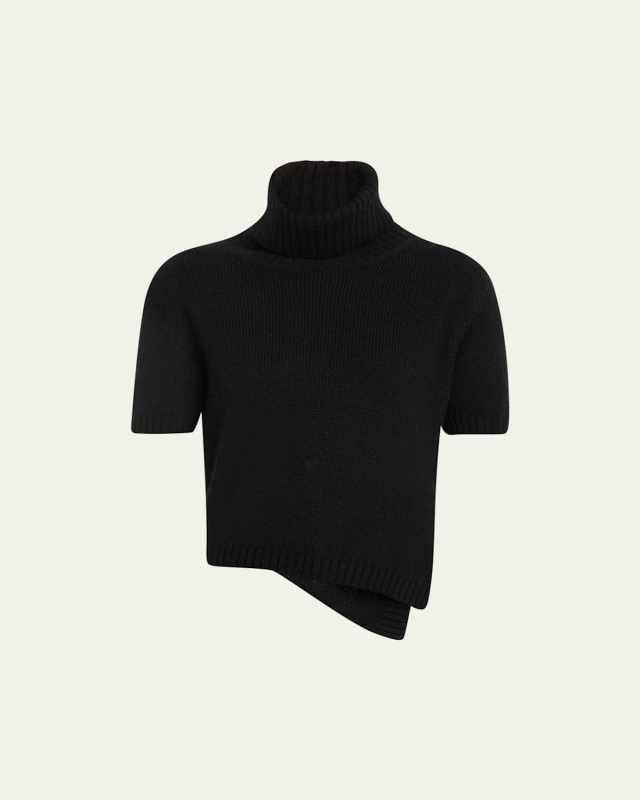 Dria Cashmere-Blend Turtleneck Knit Top