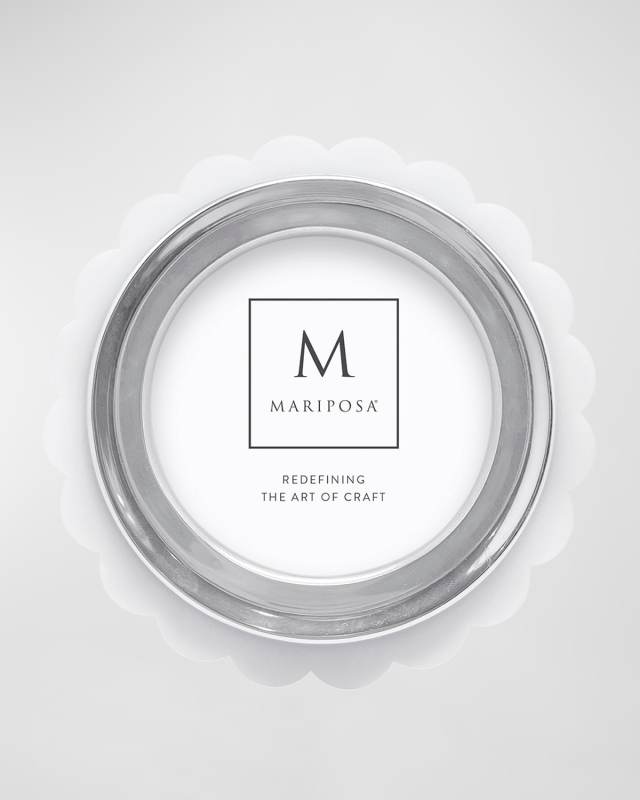 Acrylic Scallop Round Frame, 4" Round