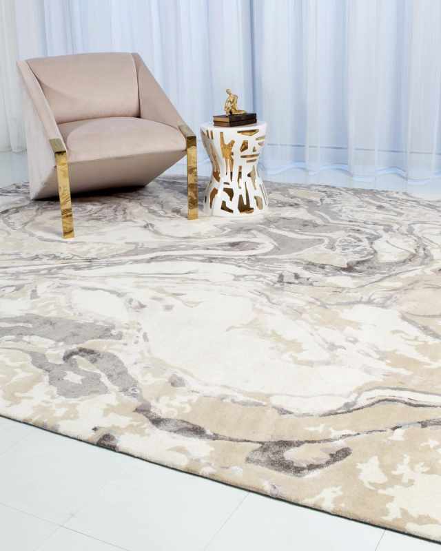 Marbleized Rug, 9' x 12'