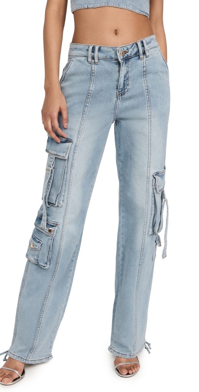 Retrofête Alejandra Cargo Pants Vintage Celeste