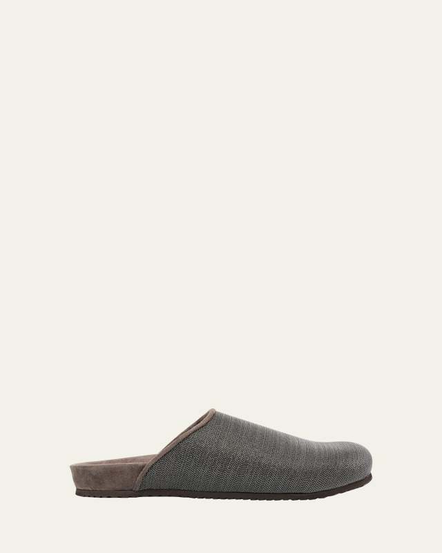 Monili Studded Slide Mules