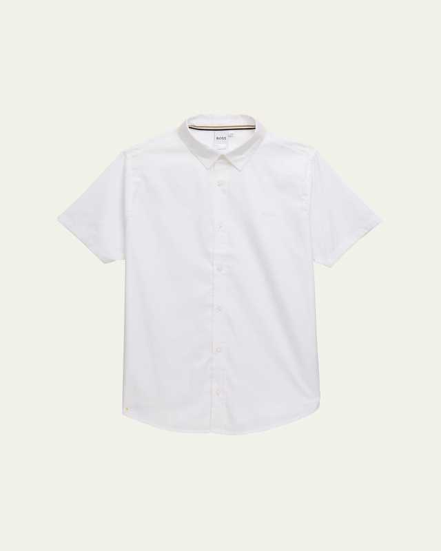 Boy's Short-Sleeve Button Shirt, 4-16