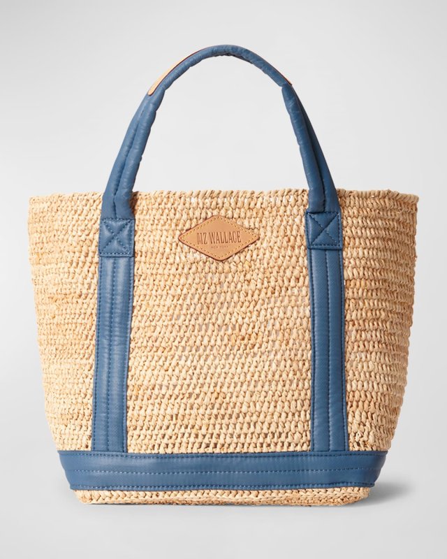 Small Raffia Beach Tote Bag