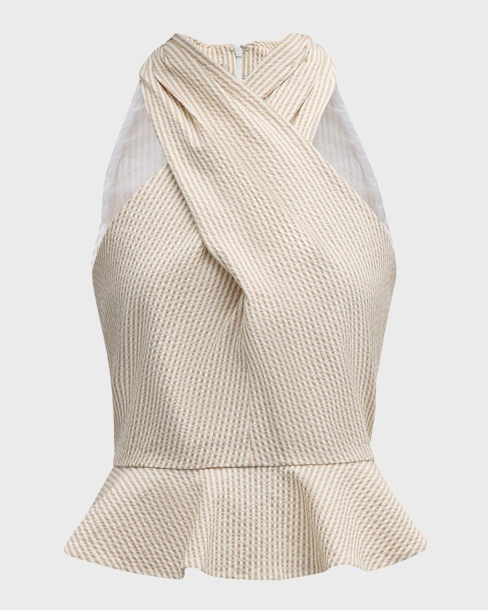 Drey Seersucker Halter Top