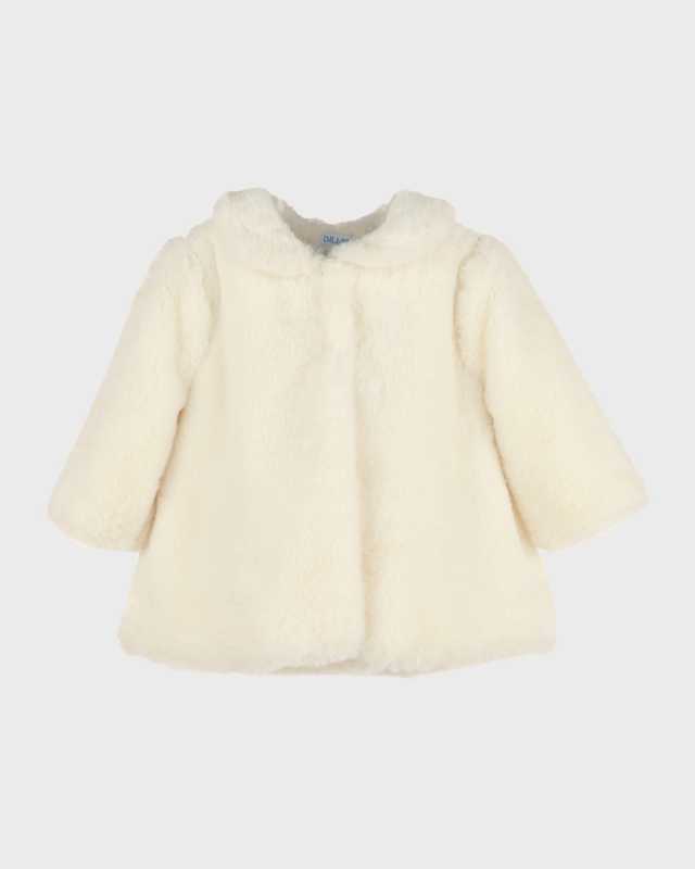 Girl's Cozy Faux Fur Jacket, Size 4T-6