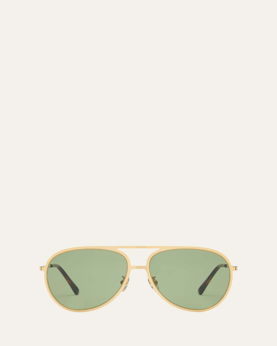Pilot Metal Alloy & Plastic Aviator Sunglasses