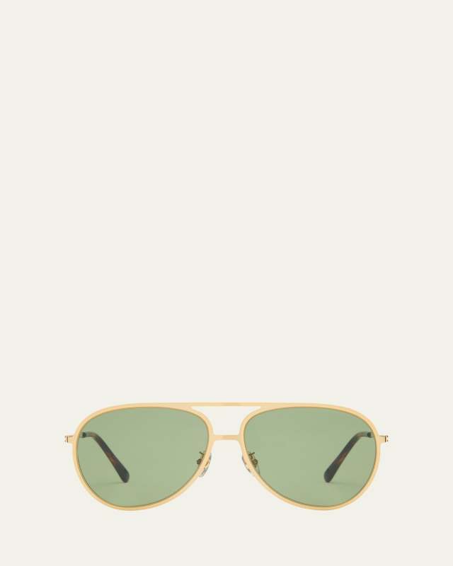 Pilot Metal Alloy & Plastic Aviator Sunglasses