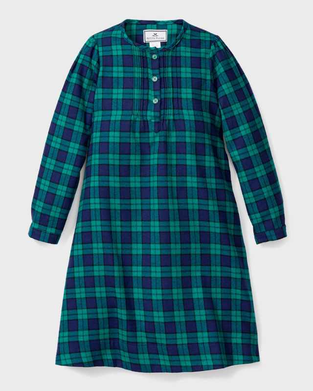 Girl's Beatrice Highland Tartan Nightgown, Size 6M-14