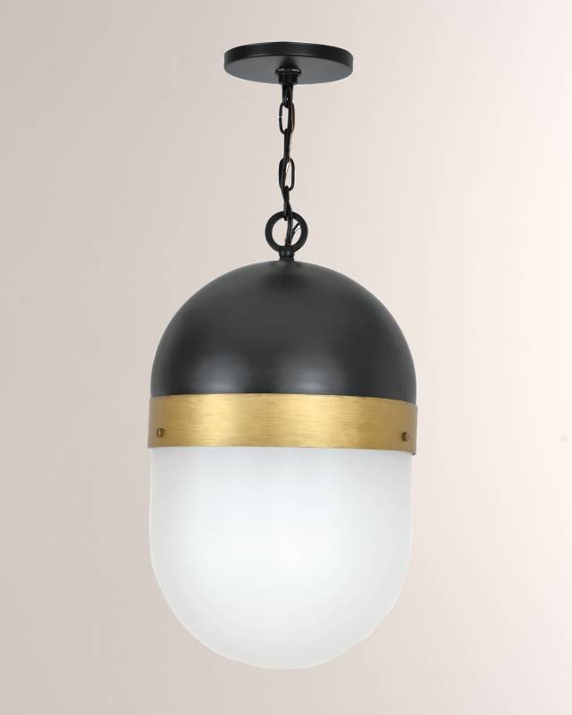 Brian Patrick Flynn Capsule 1 Light Textured Outdoor Pendant