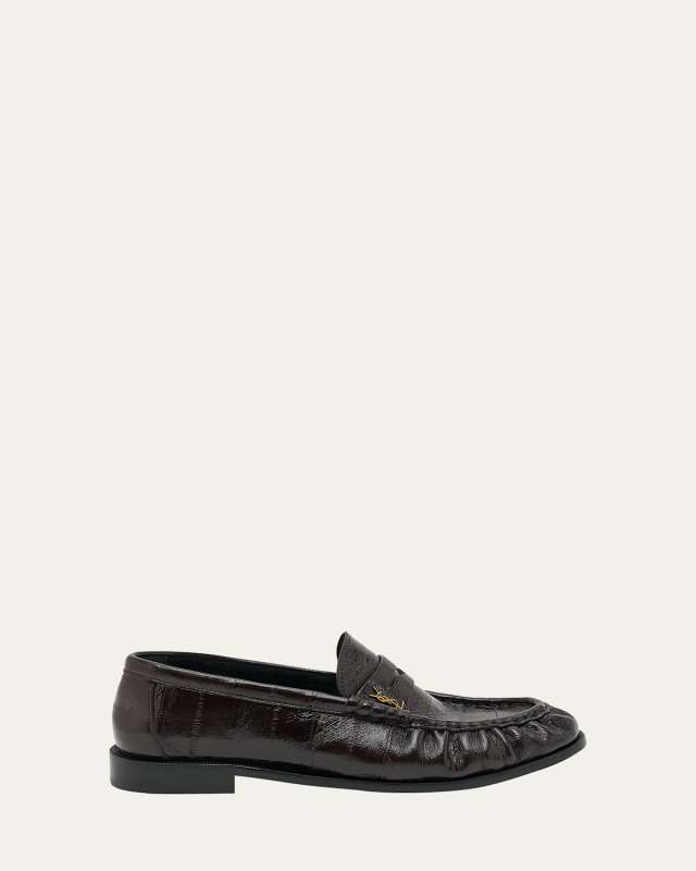 Le Leather YSL Penny Loafers