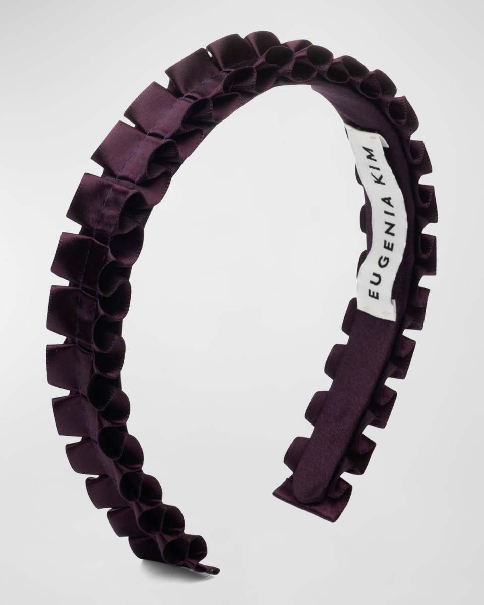 Rafaela Ruffled Satin Headband