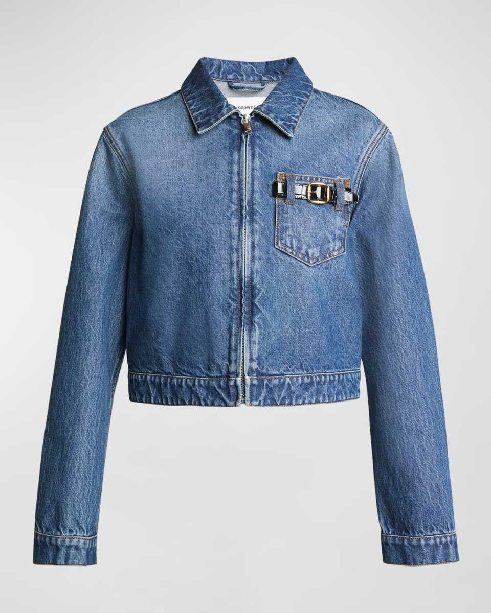 Denim Crop Workwear Jacket