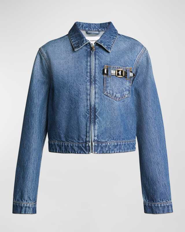 Denim Crop Workwear Jacket