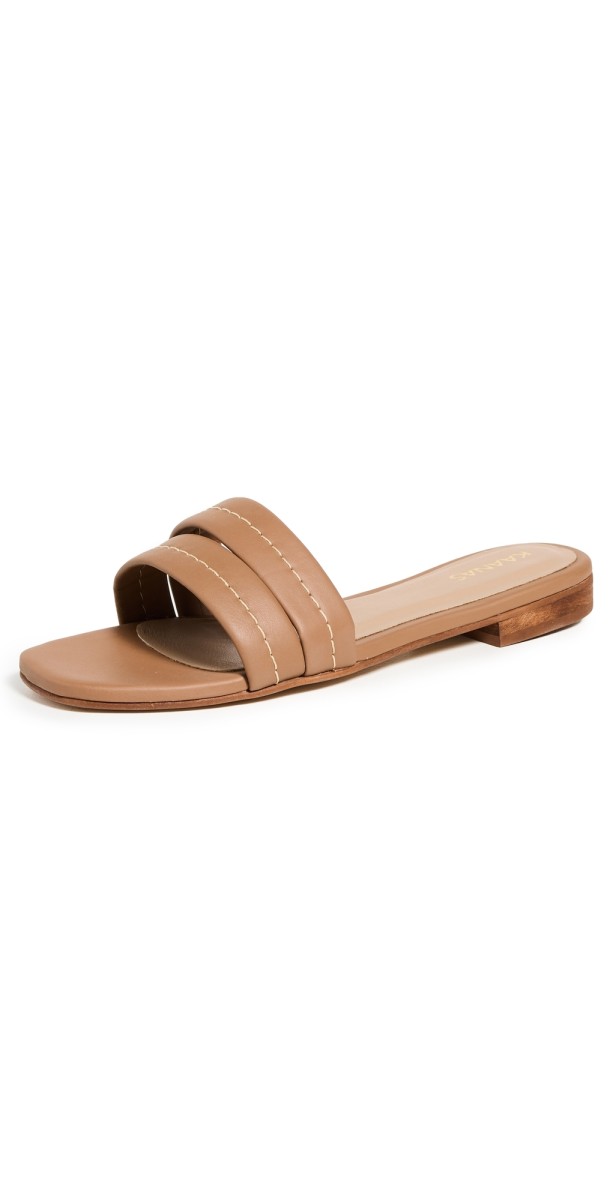 KAANAS Maya Chunky Band Sandals Honey