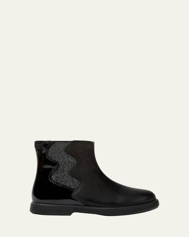 Kid's Patent Leather Ankle Boots, Toddler/Kids