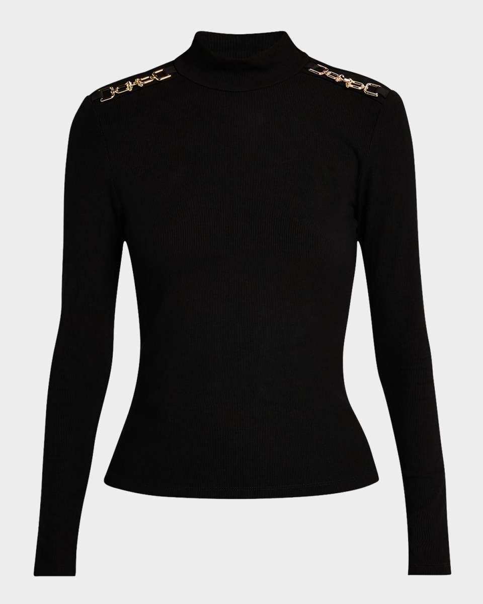 Alianna Rib-Knit Chain Top