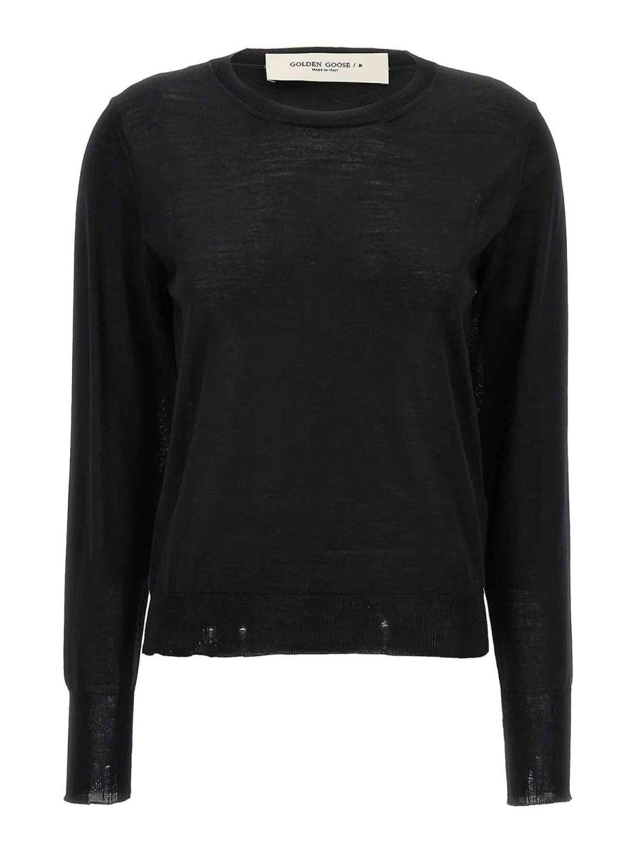 Golden Goose Pull Col Rond - Noir
