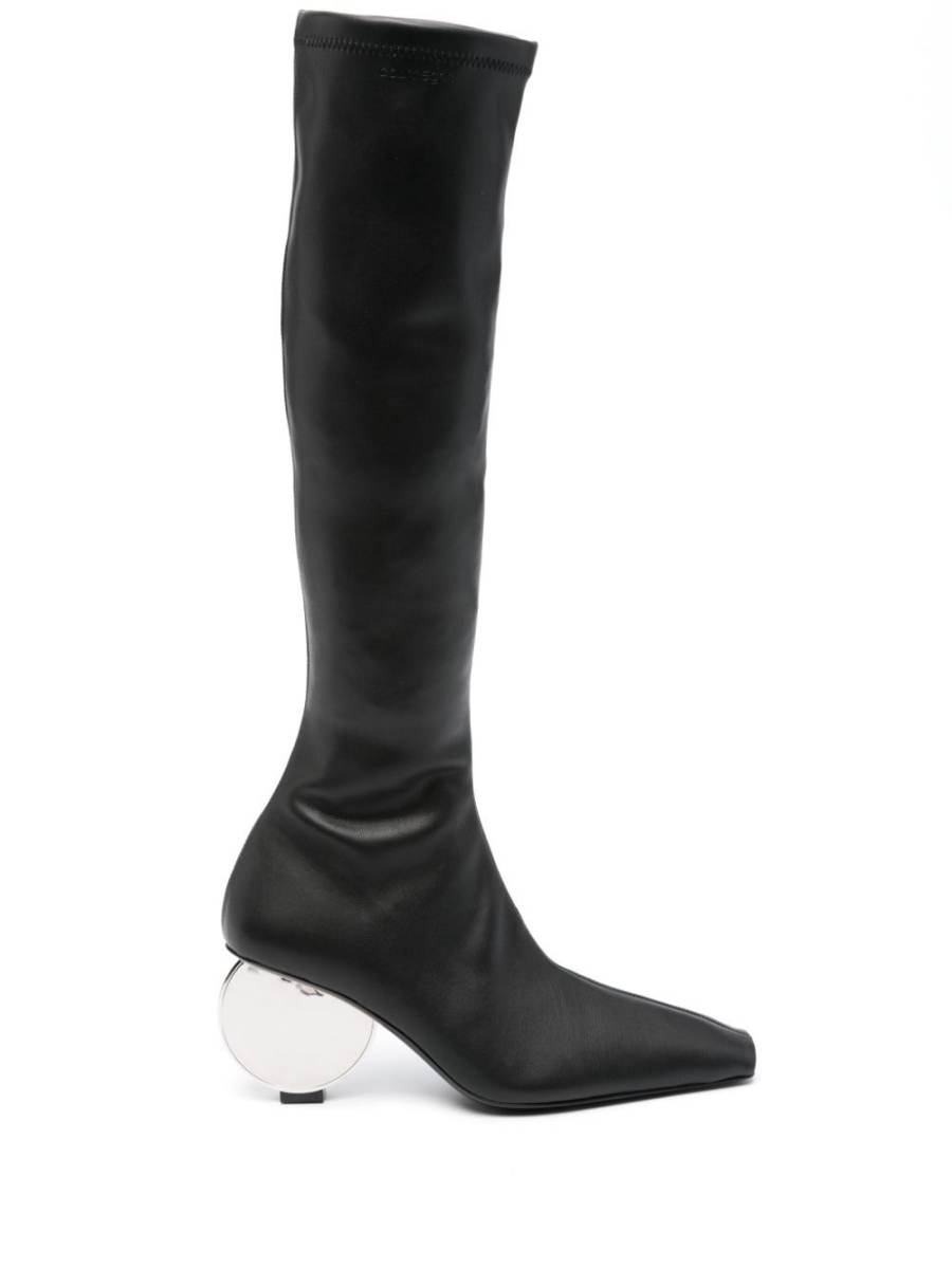 Circle 90mm faux-leather knee-high boots